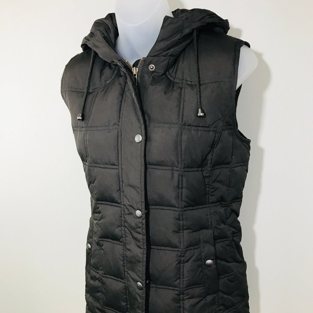 2/$40 GAP Brown Hooded Down Zip-Up Puffer Vest - Picture 1 of 12
